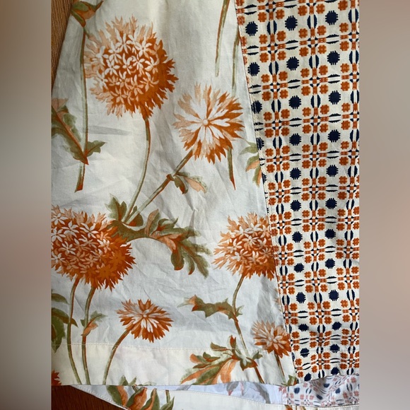 SUNO ‘Stamp It’ orange floral short sleeve cut out mini dress size 4 - Picture 8 of 9